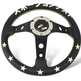 13" (330mm) Bride Power Style Black Steering Wheel