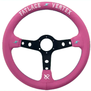 13" (330mm) Pink FATLACE "Style" Steering Wheel