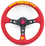 13" (330mm) Red Leather VX "Style" Steering Wheel