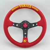 13" (330mm) Red Leather VX "Style" Steering Wheel