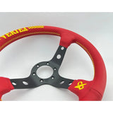 13" (330mm) Red Leather VX "Style" Steering Wheel