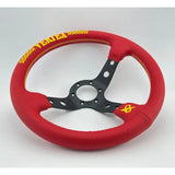 13" (330mm) Red Leather VX "Style" Steering Wheel