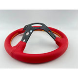 13" (330mm) Red Leather VX "Style" Steering Wheel