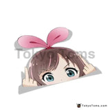 13cm x 10.3cm Car Stickers Kizuna A.I. BIG HEAD Anime Decal Funny Car Styling Sticker  (Lcai-2934)