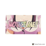 13cm x 7cm Notice Me! Anime Boobs Sticker