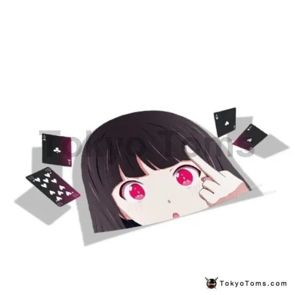 13cm x 6.8cm For Kakegurui Anime Decal Funny Car Stickers - Tokyo Tom's