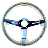 14" 350mm Neo Chrome Twister Steering Wheel