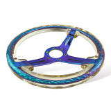 14" 350mm Neo Chrome Twister Steering Wheel