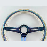 14" 350mm Neo Chrome Twister Steering Wheel