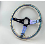 14" 350mm Neo Chrome Twister Steering Wheel