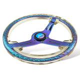 14" 350mm Neo Chrome Twister Steering Wheel