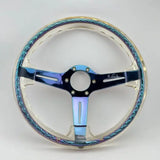 14" 350mm Neo Chrome Twister Steering Wheel