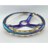 14" 350mm Neo Chrome Twister Steering Wheel