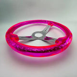 14" 350mm Neo Pink Twister Steering Wheel