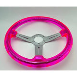 14" 350mm Neo Pink Twister Steering Wheel