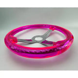 14" 350mm Neo Pink Twister Steering Wheel