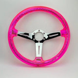 14" 350mm Neo Pink Twister Steering Wheel