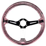 14" 350mm Purple Twister Steering Wheel