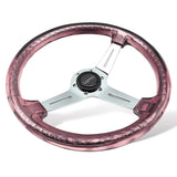 14" 350mm Purple Twister Steering Wheel