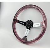 14" 350mm Purple Twister Steering Wheel