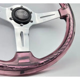 14" 350mm Purple Twister Steering Wheel