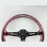 14" 350mm Purple Twister Steering Wheel