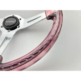 14" 350mm Purple Twister Steering Wheel