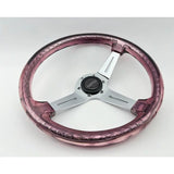 14" 350mm Purple Twister Steering Wheel