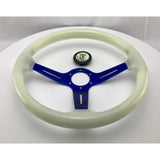 14" (350mm) Glow In The Dark ABS Steering Wheel + Free Upgrade To Glow In the Dark Horn Button