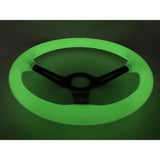 14" (350mm) Glow In The Dark ABS Steering Wheel + Free Upgrade To Glow In the Dark Horn Button