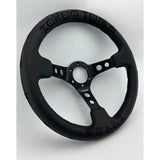 14" (350mm) The Original "BARBWIRE" Leather Steering Wheel