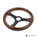 14" (350mm) Torino Steering Wheel Wooden Texture Flat