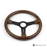 14" (350mm) Torino Steering Wheel Wooden Texture Flat