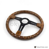 14" (350mm) Torino Steering Wheel Wooden Texture Flat