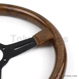 14" (350mm) Torino Steering Wheel Wooden Texture Flat