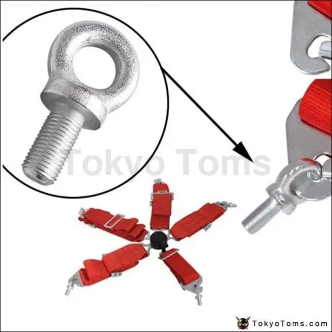 Seat Harness Eye Bolts Size 7 16 Set Of 6Pcs For Racing Seat Safety