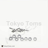 16Pcs M6 Wide Hex Screw Bolt Bumper Fender Washer Anodized Aluminum Silver