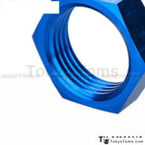 6AN AN6 AN-6 9/16"-18 BULKHEAD BLUE ALUMINUM FINISH NUT SEAL LOCKING FITTING TK-MMAN6 - Tokyo Tom's