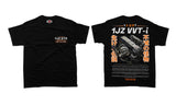 1JZ GTE VVTi T-Shirt - Engine Motor 6 cylinder - Unisex - Car Enthusiast - Drifting Drag JDM - Tokyo Tom's