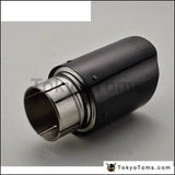 1Pcs Id 2.5'' 63Mm Od:104Mm Carbon Fiber Exhaust Muffler Pipe Tip Fr Universal Auto Car - Tokyo Tom's