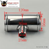 2.25" 57mm Od Aluminium Bov T-Piece Pipe Hose 3 Way Connector Joiner Spout 25mm Od - Tokyo Tom's