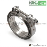 2.25" Exhaust Stainless Universal V-Band Clamp And Flange Kit V Band - Tokyo Tom's