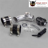 2.36''60mm 90 Degree Flange Pipe +Sqv Blow Off Valve Bov Iv 4 Black + Silicone Hose Kit Black