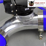 2.36''60mm 90 Degree Flange Pipe +Sqv Blow Off Valve Bov Iv 4 Black + Silicone Hose Kit Blue