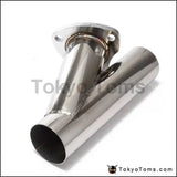 2.5 Inch Exhaust Cutout Electric Dump Y-Pipe Catback Cat Back Turbo Bypass Steel For BMW E46 - Tokyo Tom's