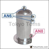 2.5 Litre Fuel Surge Catch Can Aluminium Polish Tank - Tokyo Tom's