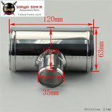 2.5" 63mm Od Aluminium Bov T-Piece Pipe Hose 3 Way Connector Joiner Spout 35mm Od - Tokyo Tom's