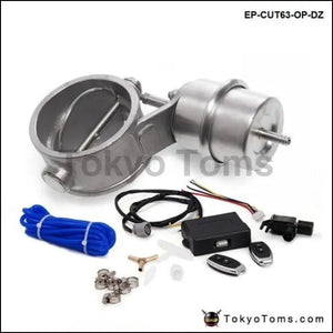 2.5'' 63mm Open Style Vacuum Exhaust Cutout Valve With Wireless Remote Controller Set - Tokyo Tom's