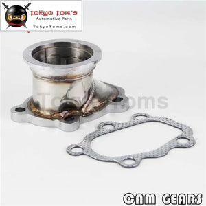 2.5" 63mm V-Band Clamp Flange Turbo Down Pipe Adapter For T25 T28 GT25 GT28