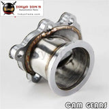 2.5" 63mm V-Band Clamp Flange Turbo Down Pipe Adapter For T25 T28 GT25 GT28